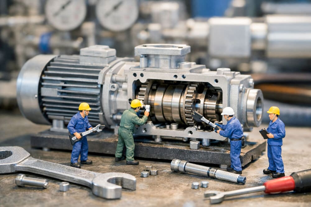 真空ポンプのオーバーホールとは？すべき時の判断基準と修理との違いを解説